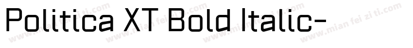 Politica XT Bold Italic字体转换